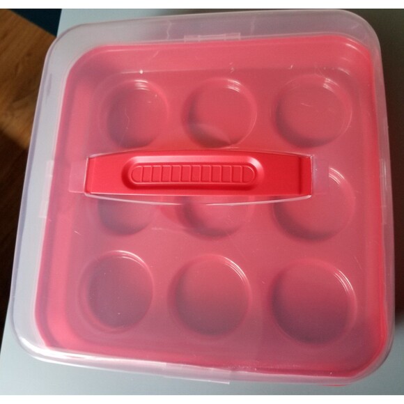 Cupcake/muffin carrier with cover - Picture 1 of 8